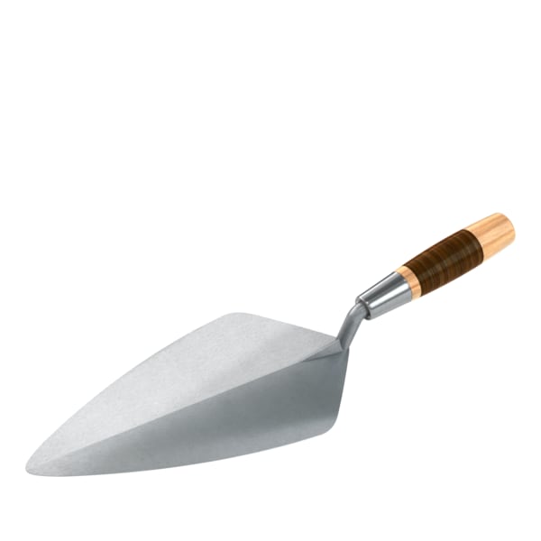 Bon 72-575 Brick Trowel Forged 12" Narrow London Leather Handle